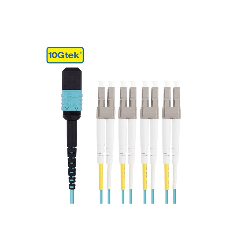 万兆通光电 40G MPO-8LC 万兆OM3多模光纤跳线MTP-8LC 万兆跳线可定做 10米 MPO-8LC